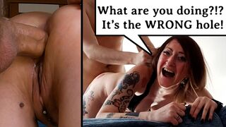 PAINFUL ANAL! Crying & Screaming over an unwanted Creampie in the Ass - EXTREME & ROUGH ANAL