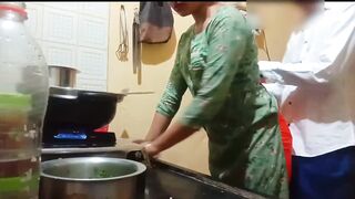 Indian sexy wife got fucked while cooking