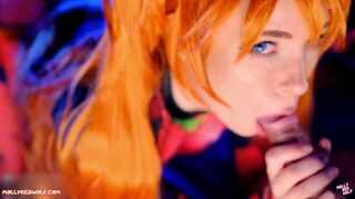 Sloppy Blowjob and Pussy Creampie. Evangelion Asuka Langley -
