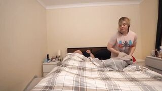 Staceyreid - Big Butt Mom Shares Bed With Son During Cold Night