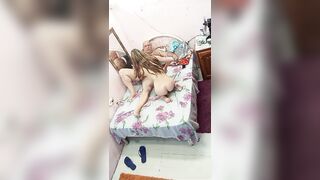 YOUNG GIRL GETS ALL WET WHEN SHE'S WITH THE OLD MAN