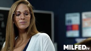 Slutty MILF Teacher Shocked by Her Student’s Massive Cock