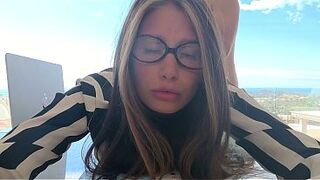 I distracted my stepmother with a dirty phrase, so she scolded me, fucked me to calm her down, didn't let her fuck me in the ass.