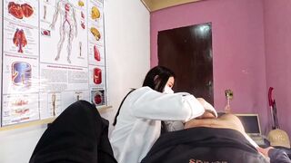 I had an unexpected erection in front of the nurse and she noticed.