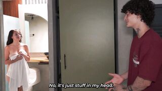 Shy guy enjoys his best friend's girlfriend's big tits - secret sex